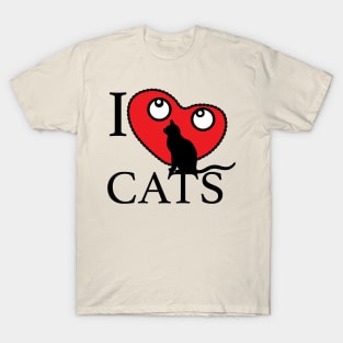 I Love cat Merch T-Shirt